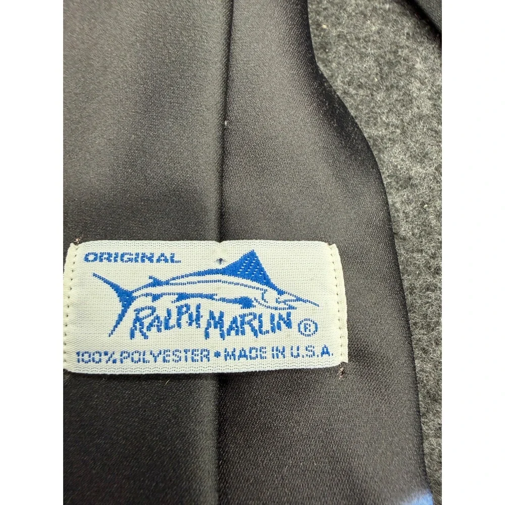 Vintage 1992 Ralph Marlin The Three Stooges Graphic Novelty Necktie Black USA